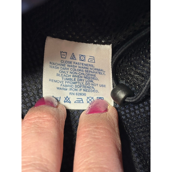 EUC Lands End Quarter Zip Water-Resistant Windbreaker Blue Jacket Large (42-44) - Picture 7 of 8